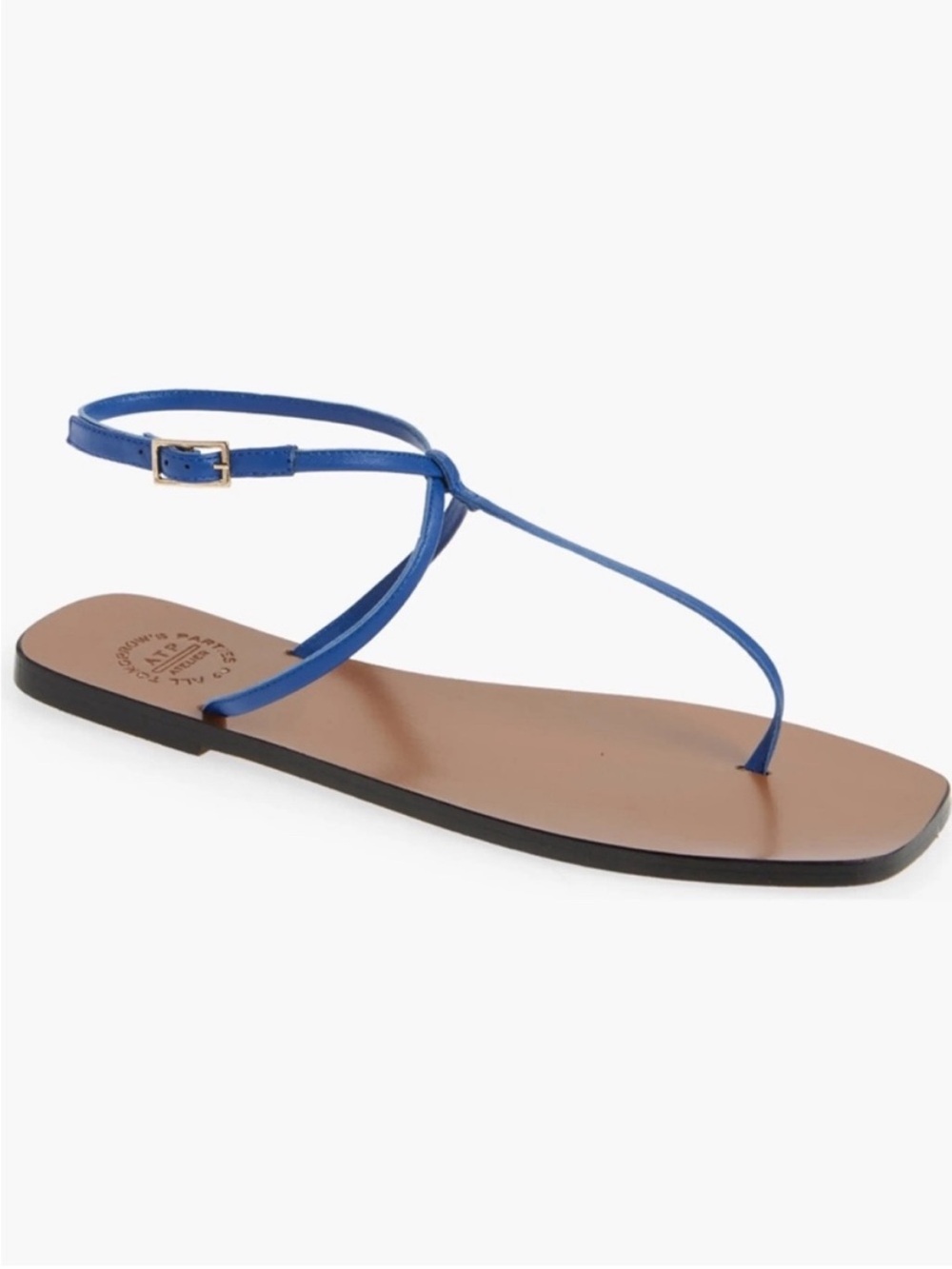 New ATP Atelier Alassio Sandals Thong Blue Sz 37
